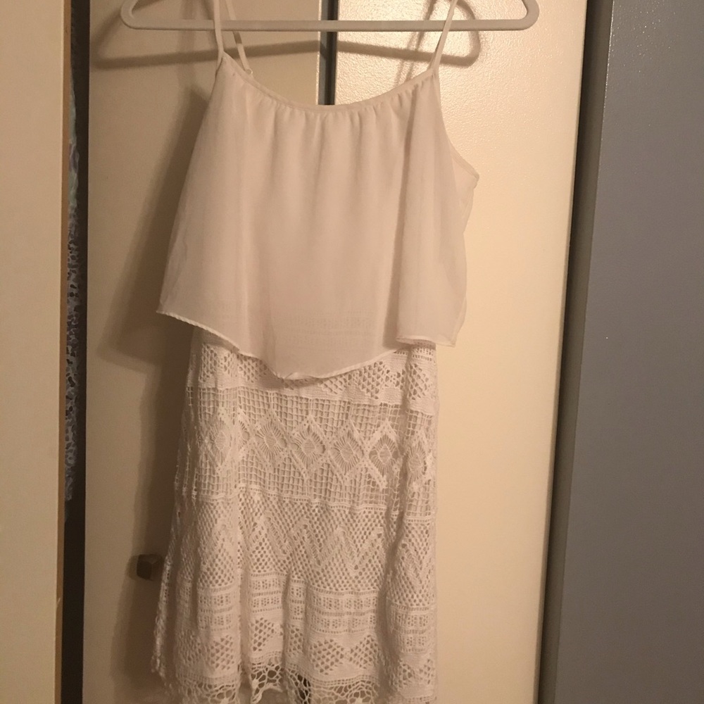 Crochet/Chiffon Dress